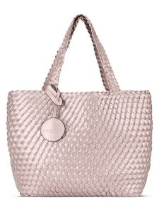 Ilse Jacobsen Dwustronny shopper bag w kolorze jasnoróżowo-beżowym - 46 x 32 cm rozmiar: onesize. Brązowe shopper bag Ilse Jacobsen, bez wzorów, z materiału, na ramię, bez dodatków. Za 86,99 zł.