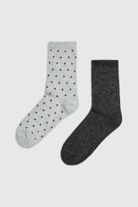 Skarpety 2-pack. Skarpetki MOODO, bez wzorów, z bawełny. Za 34,99 zł.