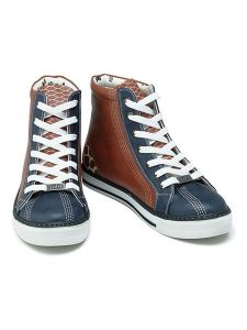 Goby Sneakersy w kolorze granatowo-jasnobrązowym rozmiar: 38. Brązowe trampki Goby, bez wzorów, za kostkę, bez zapięcia. Za 217,99 zł.