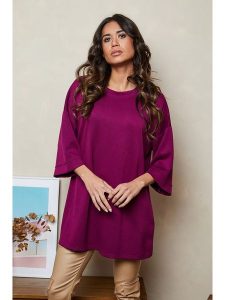 Joséfine Bluza "Ponan" w kolorze fioletowym rozmiar: S. Różowe bluzy Joséfine, s, bez wzorów, bez kaptura. Za 114,98 zł.