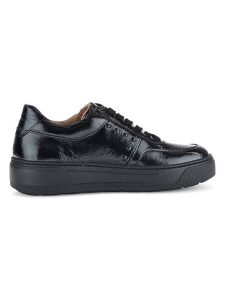 Gabor Skórzane sneakersy w kolorze czarnym rozmiar: 39. Czarne trampki Gabor, bez wzorów, z lakierowanej skóry, bez zapięcia. Za 298,30 zł.