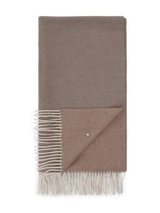 Hey Marly Wełniany szal "Classic" w kolorze beżowo-brązowym - 250 x 65 cm rozmiar: onesize. Brązowe szaliki Hey Marly, bez wzorów, z materiału. Za 301,64 zł.