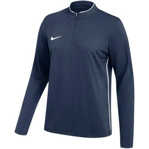 Bluza damska Nike Dri-Fit Park 26 Drill Top. Niebieskie bluzy Nike, bez wzorów, z materiału, bez kaptura. Za 115,99 zł.
