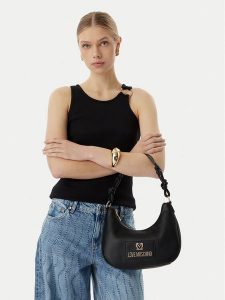 LOVE MOSCHINO Torebka JC4237PP0OKC0000 Czarny. Czarne torebki klasyczne LOVE MOSCHINO, bez wzorów, ze skóry, bez dodatków. Za 501,99 zł.