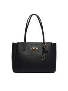Guess Torebka Anise HWPD99 16230 Czarny. Czarne shopper bag Guess, bez wzorów, ze skóry, bez dodatków. Za 689,99 zł.
