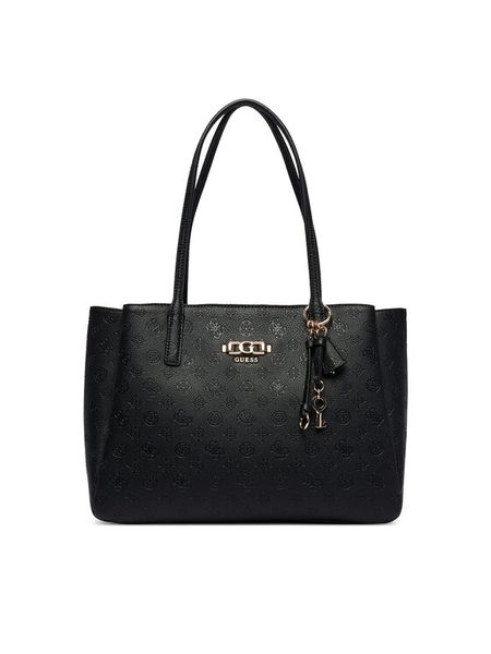 Guess Torebka Anise HWPD99 16230 Czarny. Czarne shopper bag Guess, z aplikacjami, ze skóry, bez dodatków. Za 689,99 zł.