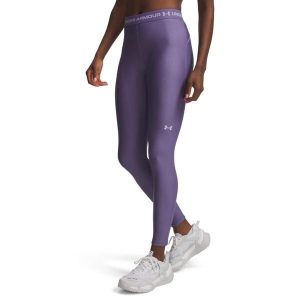 Legginsy Under Armour Heatgear Legging Damskie. Fioletowe legginsy Under Armour, bez wzorów, z elastanu, z podwyższonym stanem, długie. Za 282,99 zł.