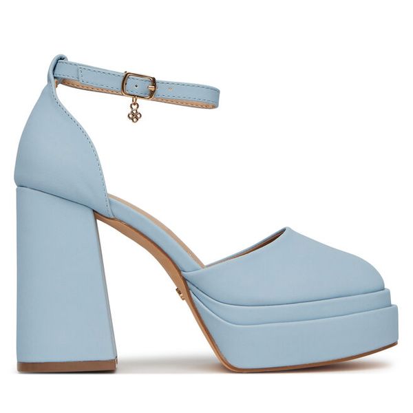 Czółenka DeeZee. Niebieskie czółenka DeeZee, bez wzorów, bez obcasa, bez zapięcia. Za 169,99 zł.