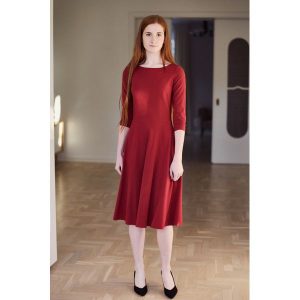 Sukienka Galatea bordowa 32 bordo. Sukienki marki Marie Zélie. W wyprzedaży za 312,90 zł.
