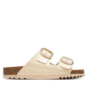 Klapki Scholl. Żółte klapki Scholl, bez wzorów, bez obcasa. Za 316,99 zł.