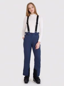 4F Spodnie narciarskie w kolorze granatowym rozmiar: L. Niebieskie spodnie dresowe 4f, l, bez wzorów. Za 192,79 zł.