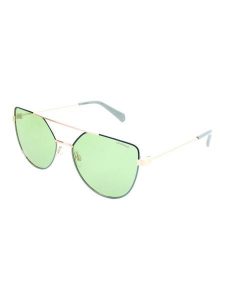 Polaroid Damskie okulary przeciwsłoneczne w kolorze złoto-zielonym rozmiar: 58. Zielone okulary przeciwsłoneczne Polaroid. Za 144,95 zł.