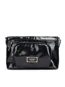 Monnari Torebka TORIMP0-24Z-BAG5700-K020D000-R00 Czarny. Czarne listonoszki Monnari, bez wzorów, ze skóry, bez dodatków. Za 119,99 zł.