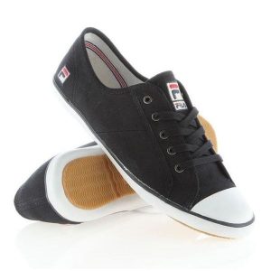 Trampki Fila Elana WCL004-000 czarne. Czarne trampki bez wzorów, z gumy, bez zapięcia. Za 303,63 zł.
