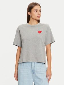 Vero Moda T-Shirt Thilde 10329163 Szary Regular Fit. Szare t-shirty Vero Moda, xs, bez wzorów, z bawełny, bez kołnierzyka, bez ramiączek. Za 49,99 zł.