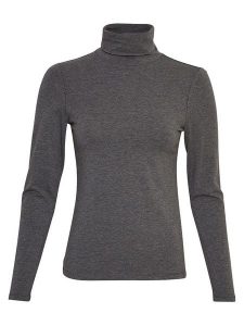 MOSS COPENHAGEN Koszulka "Parille" w kolorze antracytowym rozmiar: XL. Czarne bluzki Moss Copenhagen, xl, bez wzorów, z bawełny, bez kołnierzyka, bez ramiączek. Za 92,21 zł.