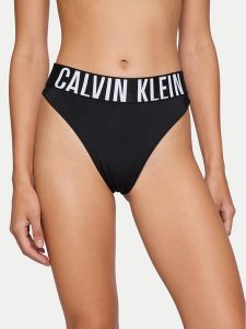 Calvin Klein Swimwear Dół od bikini LV00Q61189 Czarny. Czarne bikini Calvin Klein Swimwear, bez wzorów, z syntetyku. Za 189,99 zł.