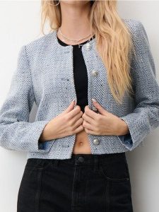Żakiet - wielobarwny. Marynarki i żakiety Sinsay, l, bez wzorów. Za 42,99 zł.