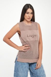 Sweter damski bez rękawów LIU JO. Swetry klasyczne Liu Jo, m, bez kołnierzyka. Za 469,00 zł.