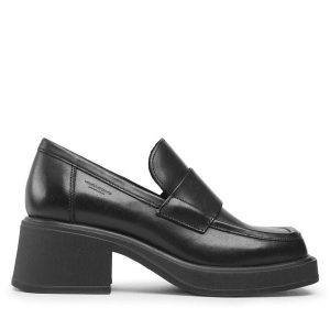 Półbuty Vagabond Shoemakers. Czarne czółenka Vagabond Shoemakers, bez wzorów, bez obcasa, na obcasie, bez zapięcia. Za 499,99 zł.