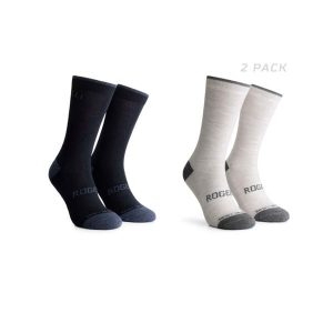 Skarpetki zimowe unisex Rogelli Merino z owczej wełny 2-pack. Niebieskie skarpetki Rogelli, bez wzorów, z wełny. Za 76,00 zł.