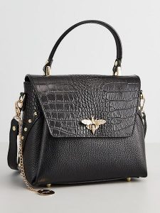 Christian Laurier Skórzana torebka "Yasmin" w kolorze czarnym - 22 x 19 x 10 cm rozmiar: onesize. Czarne torebki klasyczne Christian Laurier, bez wzorów, z materiału, przez ramię, bez dodatków. Za 326,99 zł.