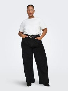 ONLY Carmakoma Koszulka "Carma" w kolorze białym rozmiar: S-42/44. Białe bluzki Only Carmakoma, s, bez wzorów, z bawełny, bez kołnierzyka, bez ramiączek. Za 60,99 zł.