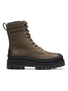 Clarks Skórzane botki "Orianna 2" w kolorze brązowym rozmiar: 41. Brązowe botki Clarks, bez wzorów, bez obcasa, bez zapięcia. Za 421,67 zł.