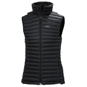 Damska ocieplana kurtka bez rękawów Helly Hansen Sirdal. Czarne kurtki Helly Hansen, bez wzorów, z puchu, bez kaptura. Za 540,50 zł.