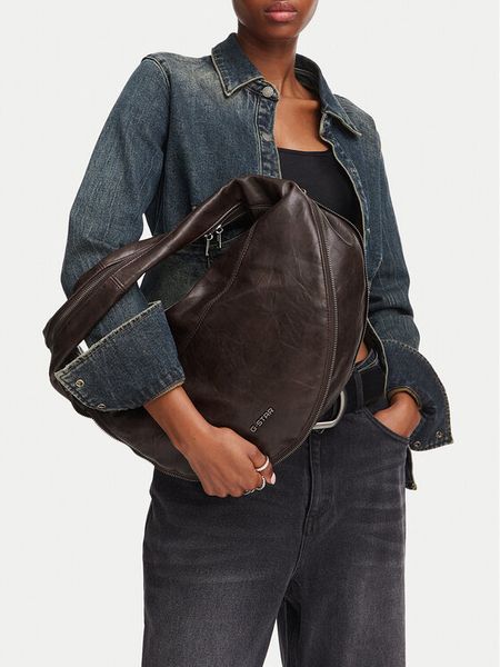 G-Star Raw Torebka C-LDA8823 Brązowy. Brązowe torebki klasyczne G-Star, bez wzorów, ze skóry, bez dodatków. Za 249,99 zł.