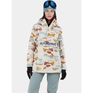 Kurtka Narciarska Damska Fundango Birch Eco Logo. Brązowe kurtki sportowe FUNDANGO, na zimę, xs, bez wzorów, bez kaptura, narciarskie. Za 599,90 zł.