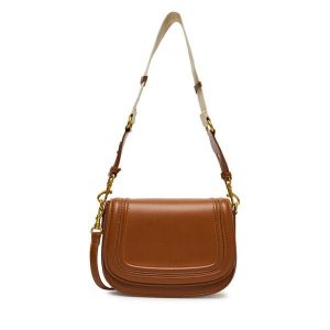 Torebka DeeZee. Brązowe listonoszki DeeZee, bez wzorów, bez dodatków. Za 149,99 zł.