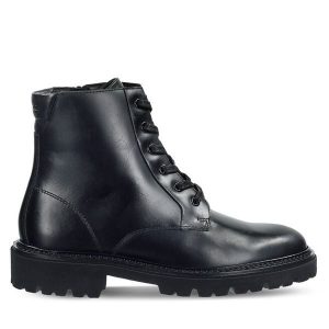 Trapery Gant. Czarne buty zimowe GANT, bez obcasa, bez zapięcia. Za 609,99 zł.