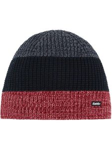 Eisbär Czapka "Caris" w kolorze czarno-czerwono-szarym rozmiar: onesize. Czarne czapki Eisbar, z aplikacjami, z wełny. Za 114,17 zł.