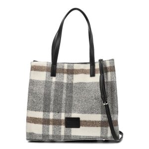 Beżowa Torebka Big Star Shopperka Damska. Brązowe kuferki Big Star Accessories, bez wzorów, ze skóry ekologicznej, na ramię, bez dodatków. Za 229,00 zł.