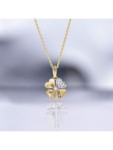 CARATELLI Złota zawieszka "Dites-le Avec Une Fleur" z diamentami rozmiar: onesize. Żółte zawieszki CARATELLI, z diamentem, złote. Za 869,99 zł.