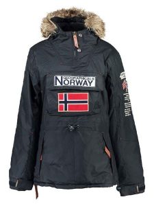 Geographical Norway Parka "Boomera" w kolorze granatowym rozmiar: XXL. Niebieskie płaszcze Geographical Norway, xxl, bez wzorów, z futra, bez kaptura. Za 241,56 zł.