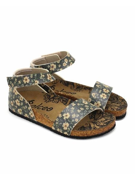 Calceo Sandały w kolorze czarno-żółtym rozmiar: 40. Czarne sandały Calceo, bez wzorów, z otwartym noskiem, bez obcasa, bez zapięcia. Za 165,99 zł.