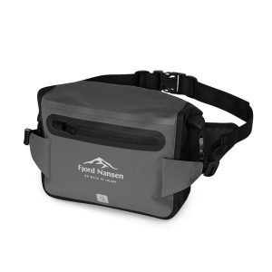 Torba biodrowa Fjord Nansen Hip Bag 3L wodoodporna. Szare torby podróżne i sportowe Fjord Nansen, bez wzorów. Za 159,99 zł.