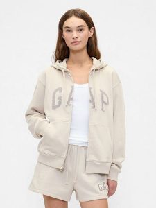 GAP Bluza w kolorze beżowym rozmiar: XL. Brązowe bluzy GAP, xl, bez wzorów, bez kaptura. Za 127,65 zł.