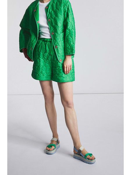 Rich & Royal Kurtka pikowana w kolorze zielonym rozmiar: 34. Zielone kurtki Rich & Royal, bez wzorów, bez kaptura. Za 148,26 zł.