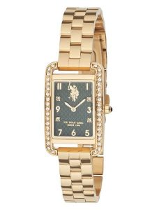 U.S. Polo Assn. Zegarek kwarcowy w kolorze złoto-ciemnozielonym rozmiar: onesize. Zielone, analogowe zegarki U.S. Polo Assn. Za 304,99 zł.