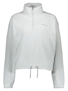 Columbia Bluza polarowa "Brushy Bay" w kolorze białym rozmiar: S. Białe bluzy Columbia, s, bez wzorów, z polaru, bez kaptura. Za 129,95 zł.
