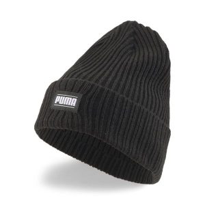Czapka Puma Ribbed Classic Cuff Beanie. Brązowe czapki Puma, bez wzorów, sportowe. Za 69,00 zł.
