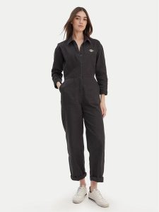 Billabong Kombinezon Take The Road EBJWO03004 Czarny Regular Fit. Czarne sukienki Billabong, s, bez wzorów, z bawełny, bez kołnierzyka, bez ramiączek. Za 649,99 zł.