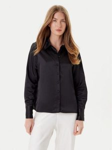 Vero Moda Koszula Merle 10334598 Czarny Regular Fit. Czarne koszule Vero Moda, xl, bez wzorów, z syntetyku, bez kołnierzyka, bez ramiączek. Za 139,99 zł.