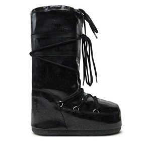 Śniegowce Moon Boot. Czarne buty zimowe Moon Boot, bez obcasa, bez zapięcia. Za 969,99 zł.