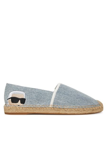 KARL LAGERFELD Espadryle KL80111 Niebieski. Niebieskie espadryle KARL LAGERFELD, bez wzorów, z materiału, bez obcasa. Za 359,99 zł.