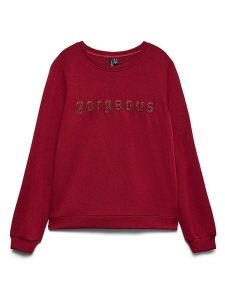 Vero Moda Bluza w kolorze czerwonym rozmiar: M. Czerwone bluzy Vero Moda, m, bez wzorów, z bawełny, bez kaptura. Za 129,95 zł.