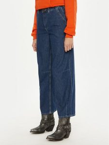 American Vintage Jeansy Globay GLO11AH24 Granatowy Straight Fit. Niebieskie jeansy American Vintage, bez wzorów, z bawełny. Za 449,99 zł.